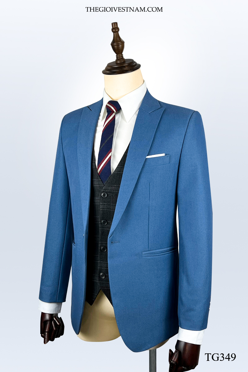 Bộ Suit Xanh Dương Sáng Modern Fit TGS349 #1